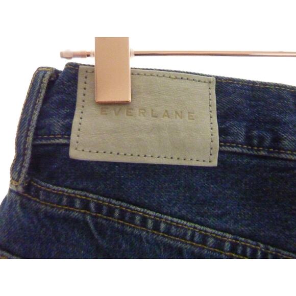 NWT Everlane Rigid Way High Shorts Organic Cotton Denim Jean Size 27 Distressed - Picture 6 of 8